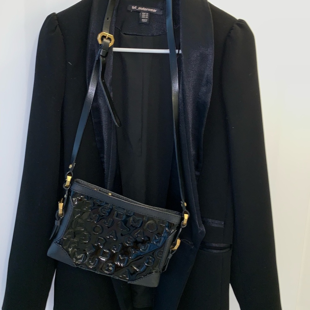 Marc Jacobs Crossbody Bag Black Patent Leather
